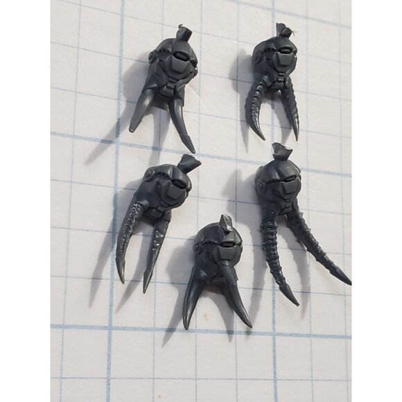 Warhammer 40k Chaos Space Marines Bits CTS Terminator Long Tusks Heads x5 - Picture 3 of 5